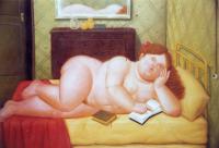 Botero, Fernando - Abstract oil painting.